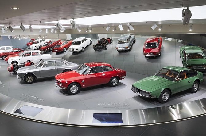 Alfa Romeo Museum, private tour from Milan - Inside the Museo Alfa Romeo: road and race cars, side by side