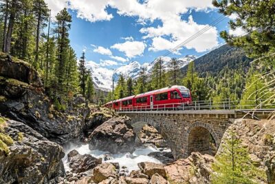Bernina and Glacier Train Two Routes in One Day from Milan - The UNESCO Albula Line: Chur to the Albula Pass in motion