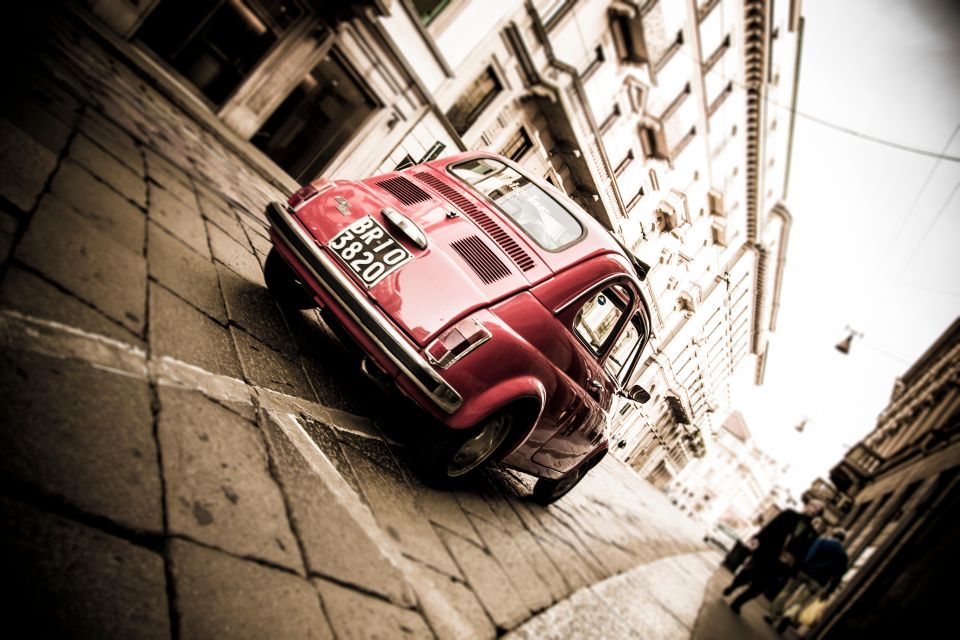 Milan: Canals Tour by Vintage Fiat 500 (2hs, 2 stops) - Price and value: $226.57 for up to 3 people, for a private 2-hour ride