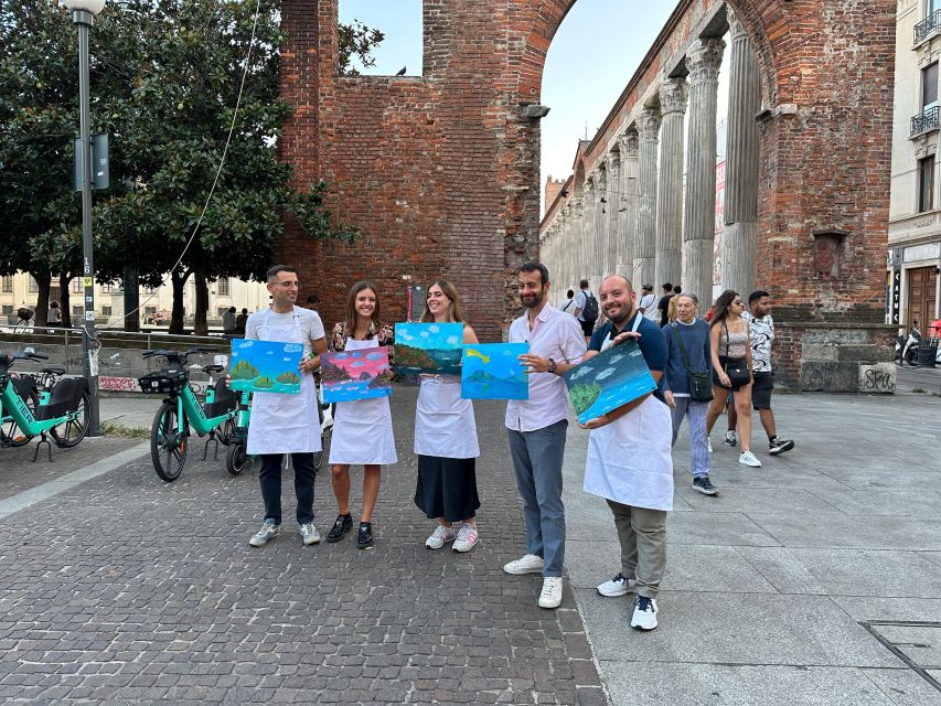 Milan: Paint 'n Sip Class - Snacks and Social Time: More Than Just Something to Nibble