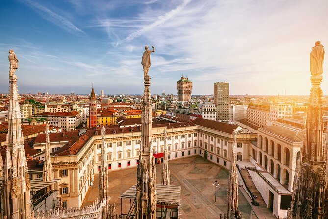 Milan Small Group: Duomo & Rooftop, Sforza Castle, Gelato Tasting - Piazza della Scala: A Great Look From the Outside