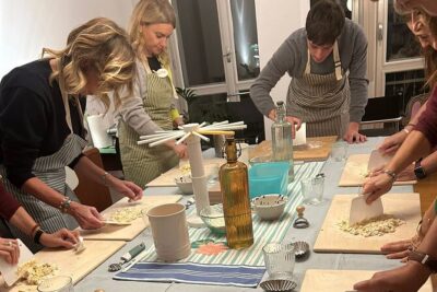 Pasta and Tiramisu join our cooking class - Step One: Learning Tagliatelle and Working Real Dough