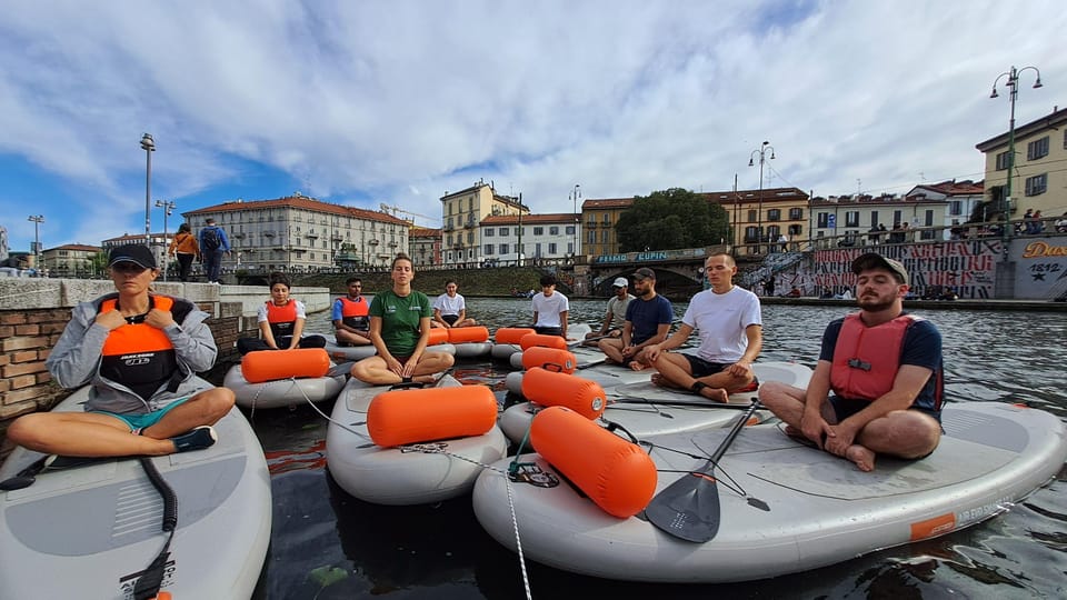 SUPMindfulness on Navigli: wellness experience in Milan - Mindfulness in motion: guided awareness while you paddle